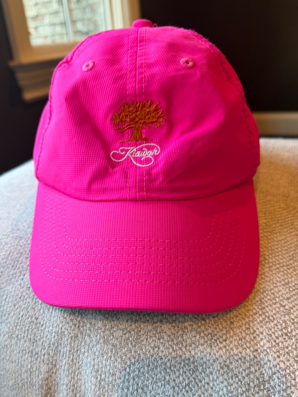 Kiawah Island Golf Pink Kids Baseball Cap with Kiawah Tree Embroidery-